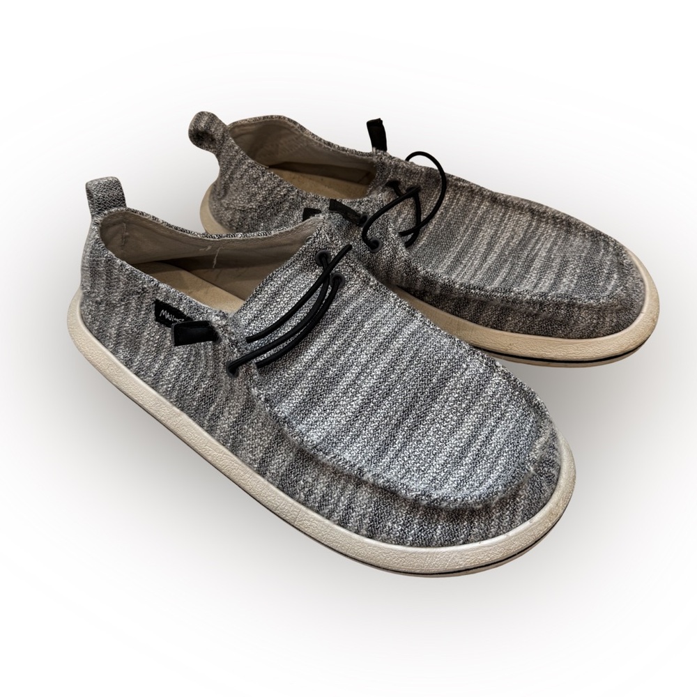 MAUI & SONS |Casual Grey Knit Men's Slip-On Beach Loafer Shoe- Size‎ 9